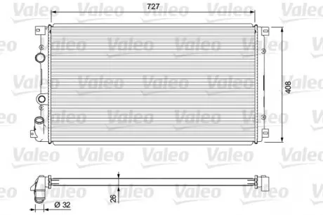 701725 Охладитель МАСТЕР II VALEO підбір по vin на Brocar