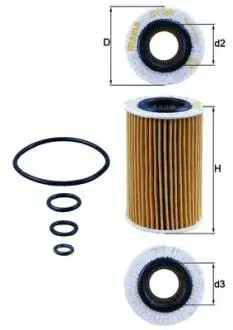 OX260D Масляный фильтр MAHLE / KNECHT підбір по vin на Brocar