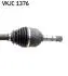 VKJC1376 PÓŁOŚ OPEL SIGNUM/VECTRA C 2,8V6/3,0CDTI PR. 599MM SKF підбір по vin на Brocar