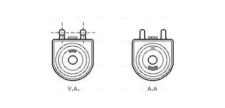 PE3271 Chłodnica oleju AVA COOLING підбір по vin на Brocar