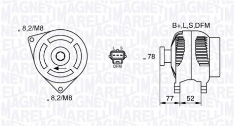 063377418010 Генератор MAGNETI MARELLI підбір по vin на Brocar