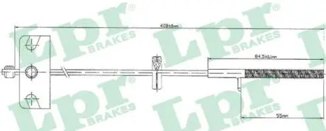 C0840B Трос LPR подбор по vin на Brocar