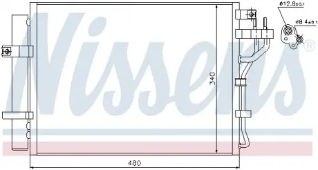 940219 Конденсатор, Кондиціонер NISSENS підбір по vin на Brocar