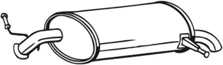 190031 Глушник вихлопних газів (кінцевий) BOSAL підбір по vin на Brocar