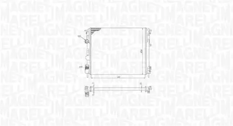 350213195200 Chłodnica DACIA LOGAN 1.4/1.6 DACIA LOGAN/SANDERO 1.4/1.6 MAGNETI MARELLI подбор по vin на Brocar