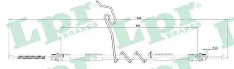 C0296B Трос ручного гальма LPR підбір по vin на Brocar