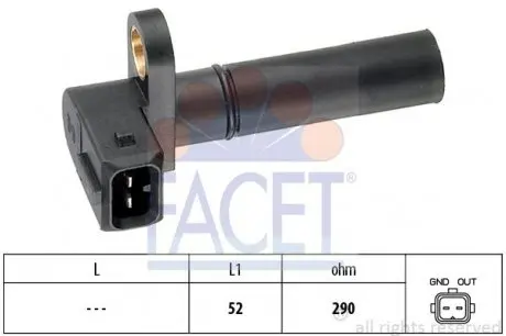 90035 Датчик положения коленвала Ford Fiesta/Scorpio/Sierra -94 FACET подбор по vin на Brocar