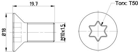 TPM0016 KPL=2SZT!!!! ŚRUBA TARCZY HAM. FORD T. MONDEO 07-15 TEXTAR підбір по vin на Brocar