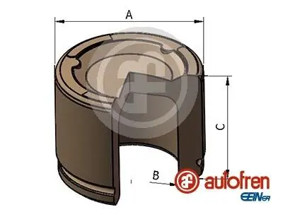 D025466 TŁOCZEK ZACISKU HAM. JEEP CHEROKEE /KJ/ 2.4 01-08 AUTOFREN підбір по vin на Brocar