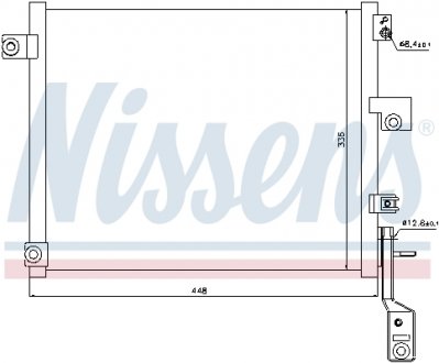 940171 Конденсатор, кондиционер NISSENS подбор по vin на Brocar