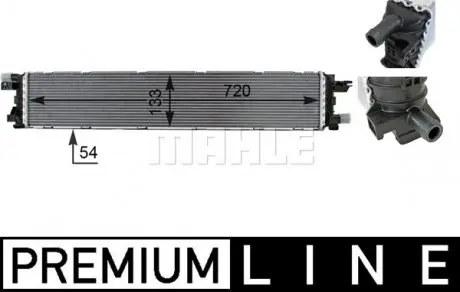 CIR1000P Интеркулер MAHLE / KNECHT підбір по vin на Brocar