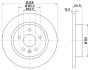 8DD355116581 Гальмівний диск HELLA підбір по vin на Brocar