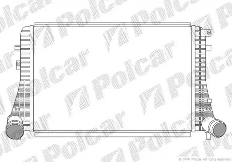 1332J81X Охолоджувач повітря (Інтеркулер) A3 03- POLCAR підбір по vin на Brocar