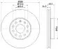 8DD355128001 Гальмівний диск HELLA підбір по vin на Brocar