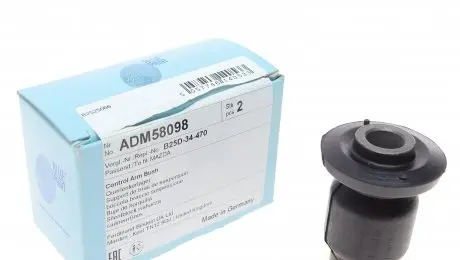 ADM58098 Сайлентблок важеля (переднього/знизу/спереду) Mazda 323 98-04 BLUE PRINT підбір по vin на Brocar