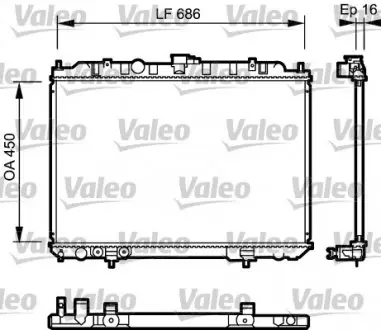 735064 Радіатор, охолодження двигуна VALEO підбір по vin на Brocar
