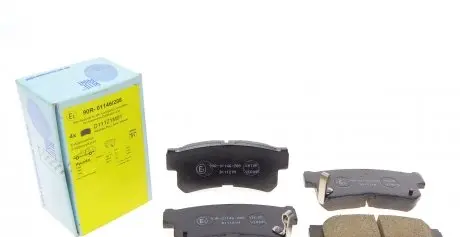 ADG04250 Колодки гальмівні (задні) Hyundai Trajet 99-08 BLUE PRINT підбір по vin на Brocar