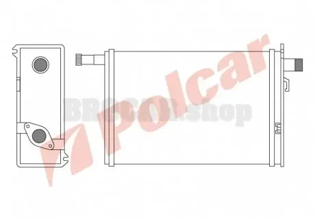 6022N81 Радіатор обігріву POLCAR підбір по vin на Brocar