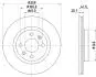 8DD355126531 Диск тормозной перед. Renault Clio I, Clio Ii, Kangoo, Kangoo Express, Megane I, Megane I Classic, Megane I Coach 1.2-2.0 06.8 HELLA підбір по vin на Brocar