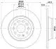 8DD355119481 Тормозной диск HELLA підбір по vin на Brocar
