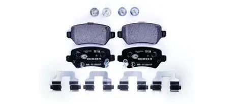 8DB355018781 Колодки гальмівні дискові комплект; задн. HELLA підбір по vin на Brocar