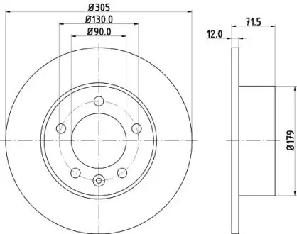 8DD355129201 Гальмівний диск HELLA підбір по vin на Brocar