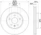 8DD355122841 (15) Диск тормозной перед. Opel Astra K 1.0-1.6D 06.15- HELLA підбір по vin на Brocar