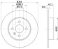 8DD355110271 Тормозной диск HELLA підбір по vin на Brocar