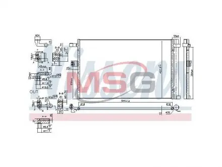 941187 Радіатор кондиціонера First Fit NISSENS підбір по vin на Brocar