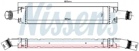 961466 ЯNTERCOOLER AUDI A4 15- /HYBRID/ NISSENS подбор по vin на Brocar