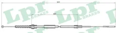 C0942B Трос, стоянкова гальмівна система LPR підбір по vin на Brocar