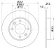 8DD355108391 Тормозной диск HELLA підбір по vin на Brocar