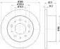 8DD355108981 Тормозной диск HELLA підбір по vin на Brocar