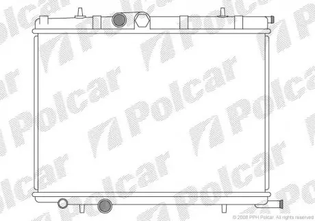 2327083 Радіатор двигуна XSARA PICASSO POLCAR підбір по vin на Brocar