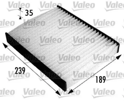 698694 Фільтр салону Ford Fiesta/Fusion VALEO підбір по vin на Brocar