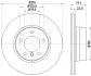 8DD355128101 Tarcza ham. malow. HC prz. BMW HELLA підбір по vin на Brocar