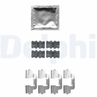 LX0536 Комплектуючі, колодки дискового гальма DELPHI підбір по vin на Brocar
