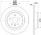 8DD355118841 Тормозной диск HELLA підбір по vin на Brocar