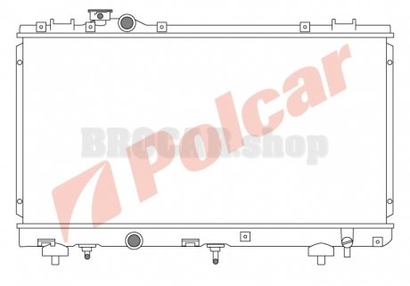 8145082 Радіатор охолодження POLCAR підбір по vin на Brocar