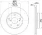 8DD355119661 Тормозной диск HELLA підбір по vin на Brocar