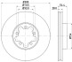 8DD355113281 Тормозной диск HELLA підбір по vin на Brocar