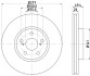 8DD355111631 Тормозной диск HELLA підбір по vin на Brocar