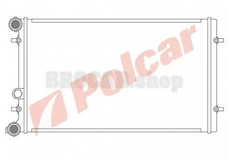 9541082 Радиатор двигателя A3 96-03 POLCAR подбор по vin на Brocar