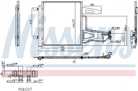 941136 КЛИМАТИЧЕСКИЙ ОХЛАДИТЕЛЬ VW UP 11- NISSENS подбор по vin на Brocar