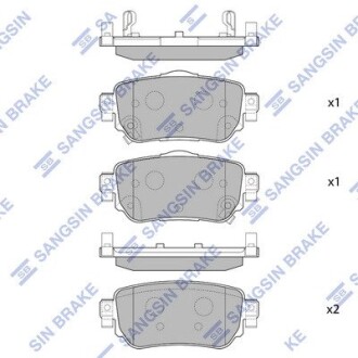 SP4140 Колодки тормозные дисковые Hi-Q (SANGSIN) подбор по vin на Brocar