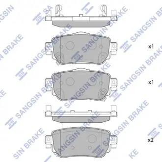SP4140 Колодки гальмівні дискові Hi-Q (SANGSIN) підбір по vin на Brocar