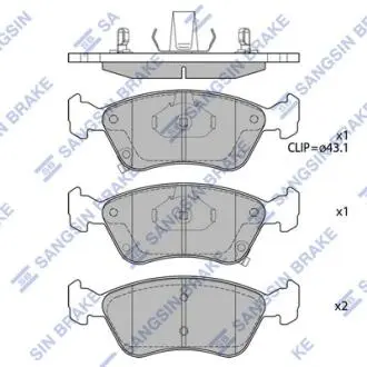 SP1597 Тормозные колодки Hi-Q (SANGSIN) подбор по vin на Brocar