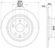 8DD355118541 Тормозной диск HELLA підбір по vin на Brocar