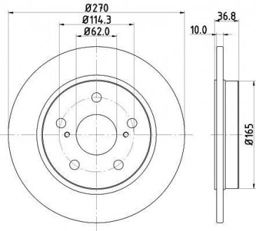 8DD355118971 Тормозной диск HELLA подбор по vin на Brocar