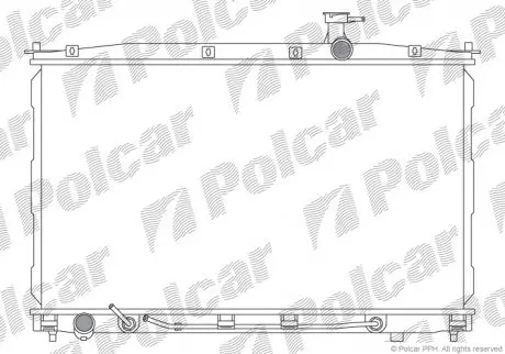 4051081 Радіатор охолодження POLCAR підбір по vin на Brocar